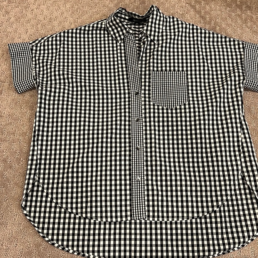 Madewell Checkered Button Down
